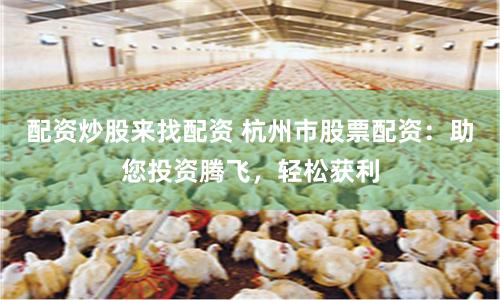 配资炒股来找配资 杭州市股票配资：助您投资腾飞，轻松获利