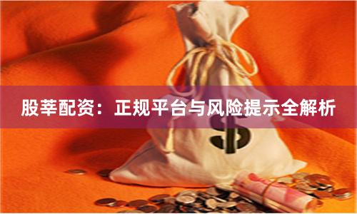 股莘配资：正规平台与风险提示全解析